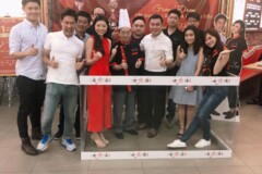 Lau Huo Tang new store opening bilingual singapore female emcee host Lau Huo Tang new store opening