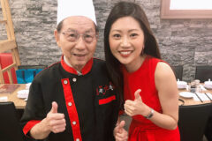 Lau Huo Tang new store opening bilingual singapore female emcee host Lau Huo Tang new store opening